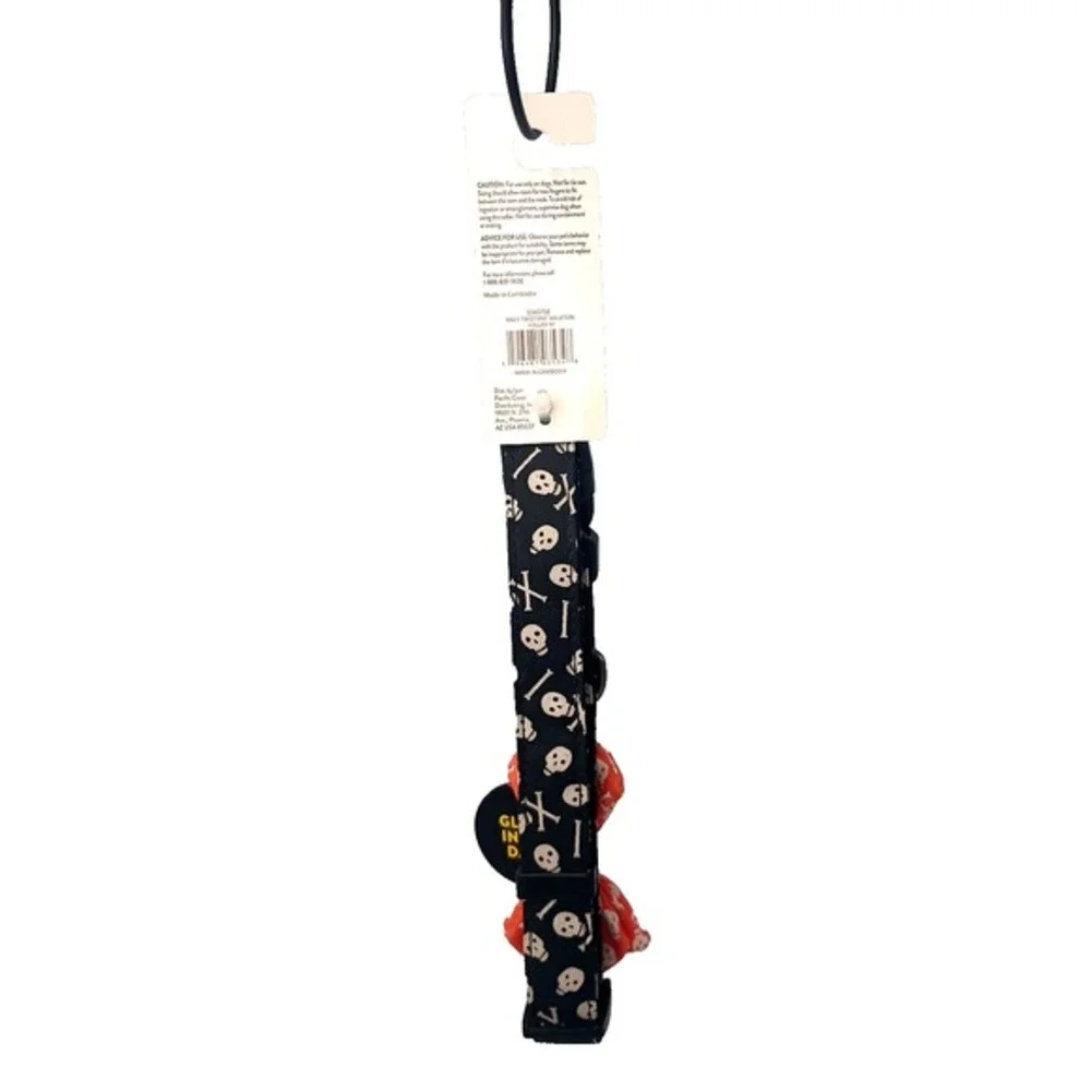 Halloween Thrills‎ and Chills Shelton Adjustable Dog Puppy Collar Medium NWT